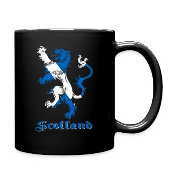 Scotland coat of arms - Full Colour Mug - black - Right