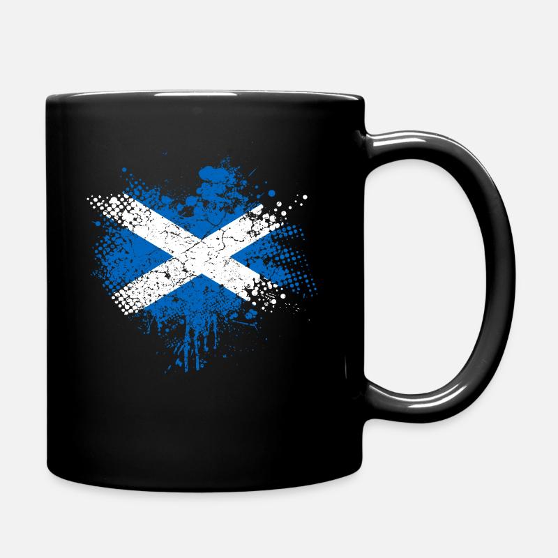 Scotland flag - Full Colour Mug - black