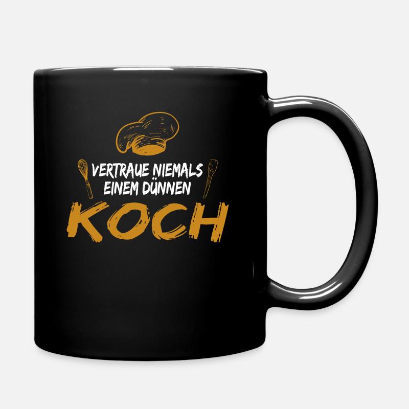 Coole & Lustige Koch Küchen Geschenke - Tasse einfarbig - Schwarz
