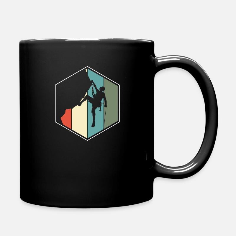Klettern - Tasse einfarbig - Schwarz