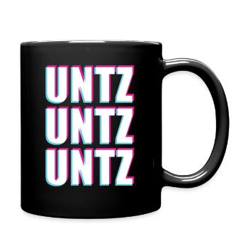 UNTZ Techno Raver Trance Music Hardstyle - Full Colour Mug - black - Right