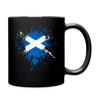 Scotland Flag - Full Colour Mug - black - Right