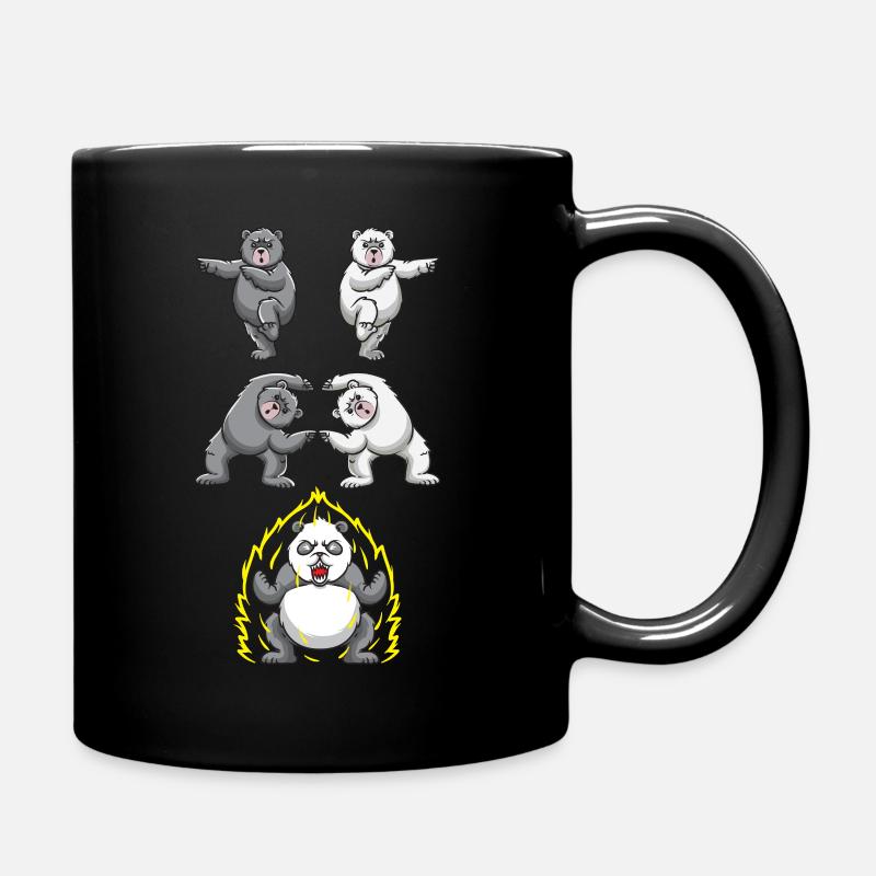 Drôle de Panda Fusion transformation ours polaire - Mug uni - noir