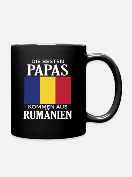 Besten Papas Aus Rumänien Vater Rumäne Heimat - Tasse einfarbig - Schwarz