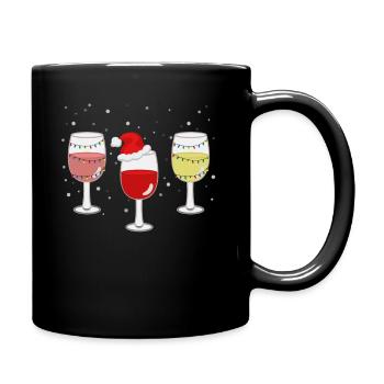 Vins Noël Amateurs de vin Cadeau - Mug uni - noir - Droite