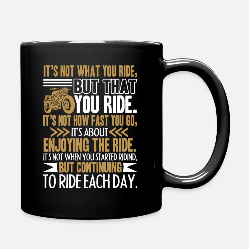 Motorcycle Funny Motorcycle - Full Colour Mug - black