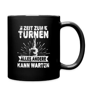 Turnen Turner Akrobat Gymnastik Turnhalle Geschenk - Tasse einfarbig - Schwarz - Rechts