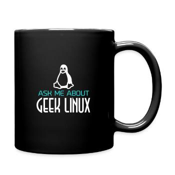 Geek Linux Penguin Computer Nerd IT PC - Mug uni - noir - Droite