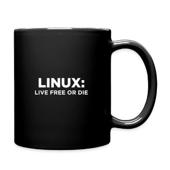 Geek Linux Spruch Informatiker IT Nerd - Tasse einfarbig - Schwarz - Rechts