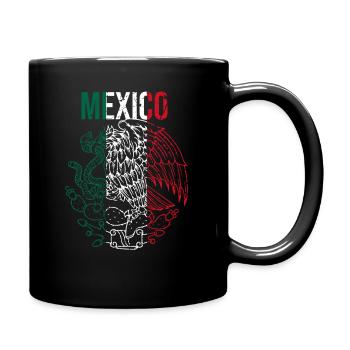 Mexico Coat of Arms - Full Colour Mug - black - Right