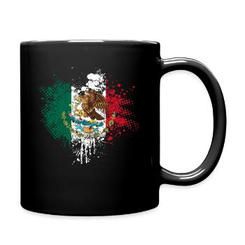 Mexique Drapeau Aigle Armoiries - Mug uni - noir - Droite