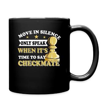 Échecs échecs jeu de société échecs victoire - Mug uni - noir - Droite