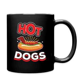 Hot Dogs Dog Graphic Sausage - Full Colour Mug - black - Right