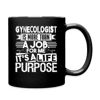 Gynecologist Life Purpose - Full Colour Mug - black - Right