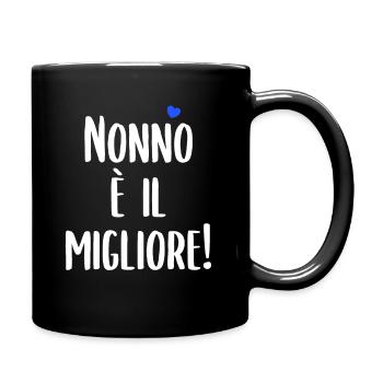 Nonno È Il Migliore - Tasse einfarbig - Schwarz - Rechts