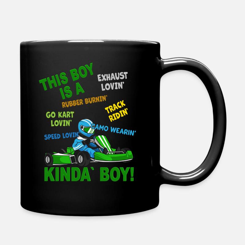 Cadeau pour garçons de karting - Piste de karting de karting - - Mug uni - noir