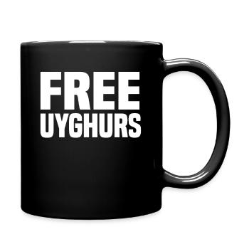 Freie Uiguren - Tasse einfarbig - Schwarz - Rechts