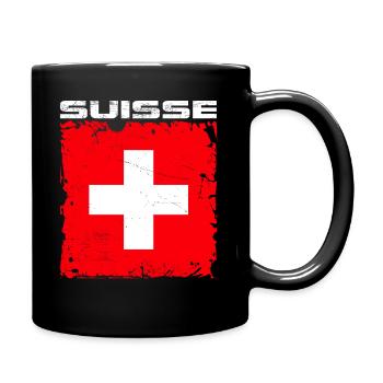 Switzerland Fan - Full Colour Mug - black - Right