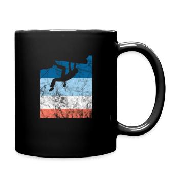 Cadeau d'alpinisme grimpeur d'escalade - Mug uni - noir - Droite