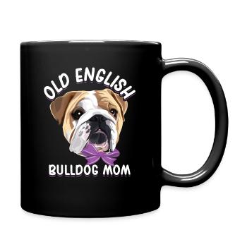 Idée cadeau Old English Bulldog Mom - Mug uni - noir - Droite