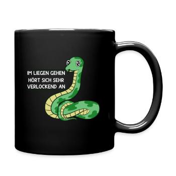 Snake breeder gift - Full Colour Mug - black - Right