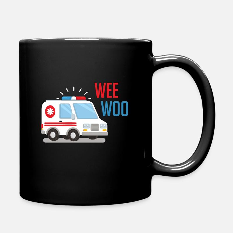 Sanitäter Krankenwagen Auto Krankenhaus - Tasse einfarbig - Schwarz