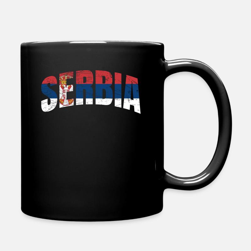 Fan de Serbie - Mug uni - noir