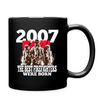Firefighter Gift 2007 Birthday Firefighters - Full Colour Mug - black - Right