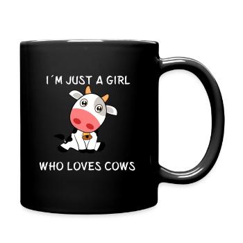 Juste une fille qui aime les vaches - Cow Cows Farm - Mug uni - noir - Droite
