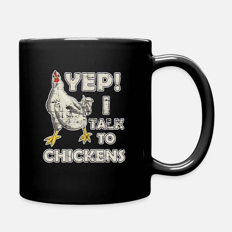 Ferme d'éleveur de poulet - Mug uni - noir