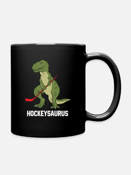 Hockeysaurus Dinosaure Hockey Enfants Garçon de hockey - Mug uni - noir