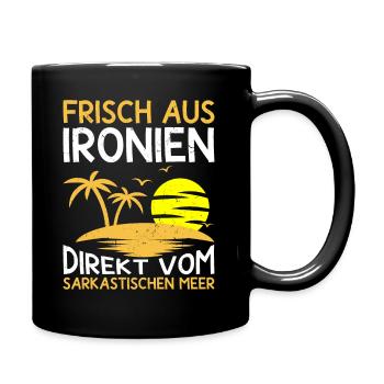 Ironie & Sarkasmus Geschenk Misanthrop - Tasse einfarbig - Schwarz - Rechts