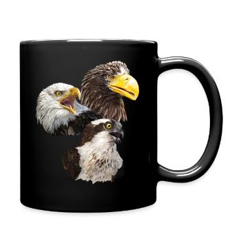 Oiseaux de proie - Mug uni - noir - Droite
