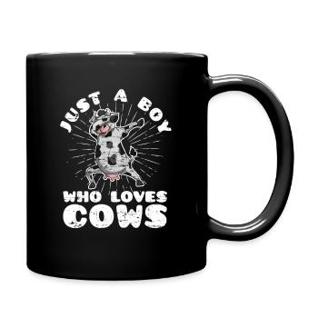 Vache - Mug uni - noir - Droite
