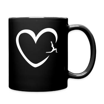 Yoga Herz Professeur de Yoga Cadeau cours de yoga Namaste Zen - Mug uni - noir - Droite
