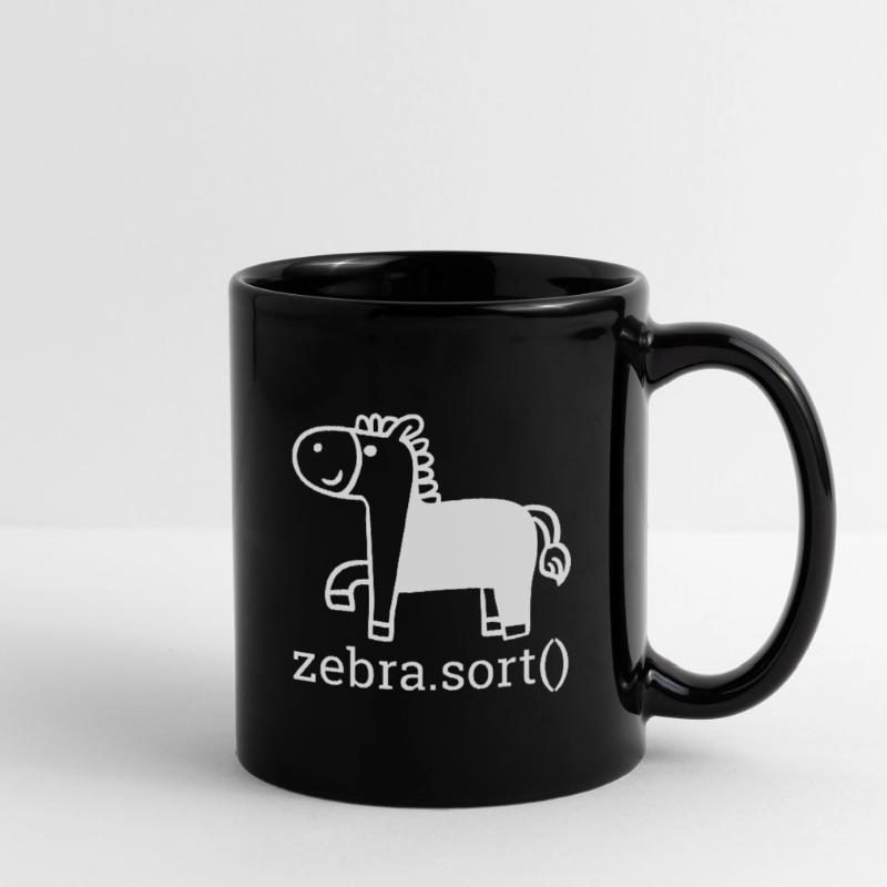 "Zebra Sort" | Programmer Tasse einfarbig