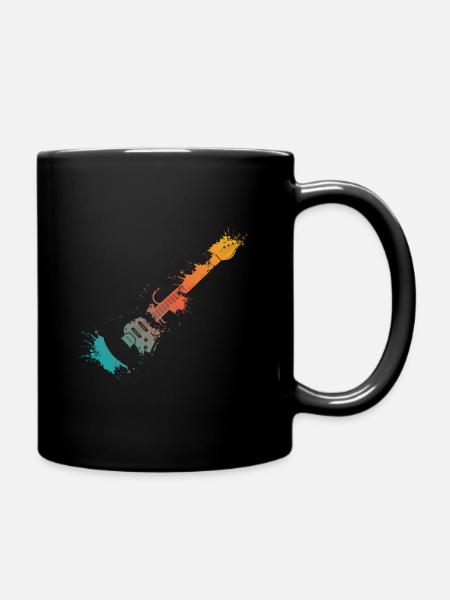 E-Gitarre Splash - Tasse einfarbig - Schwarz