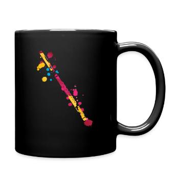 Flute Splash - Mug uni - noir - Droite