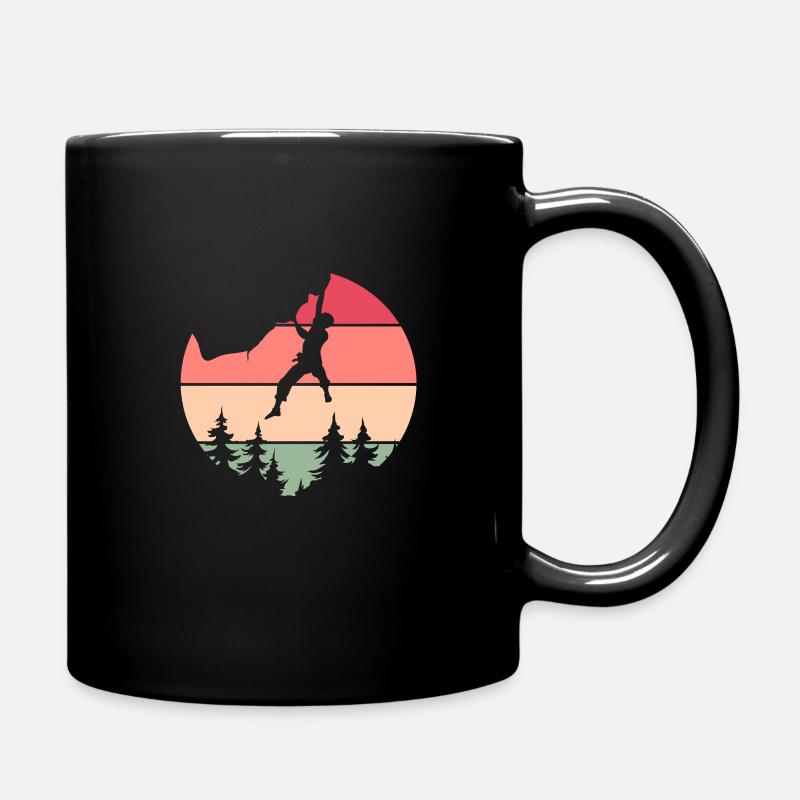 Klettern - Tasse einfarbig - Schwarz