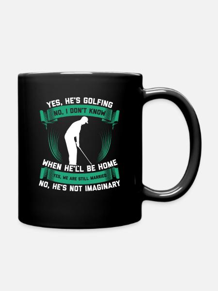 Golf | Golfer golfer gift idea - Full Colour Mug - black