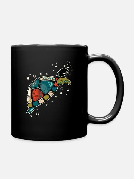 tortue - Mug uni - noir