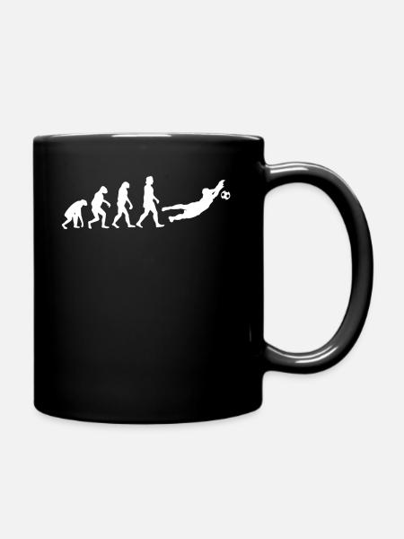 Gardien de but évolution gardien de but footballeur football club - Mug uni - noir