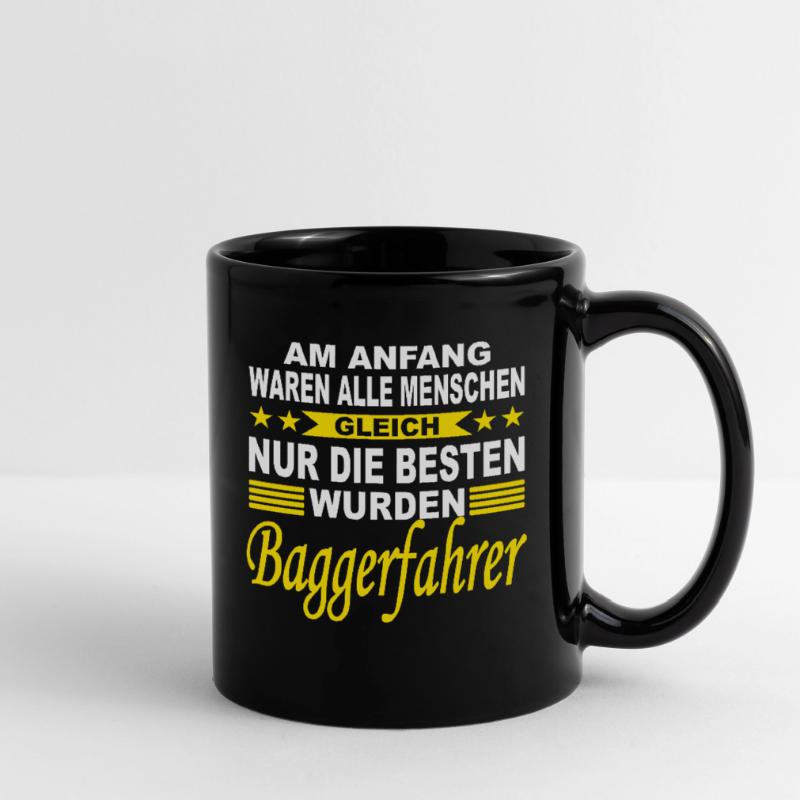Baggerführer Baggerfahrer Geschenk Bagger Tasse einfarbig
