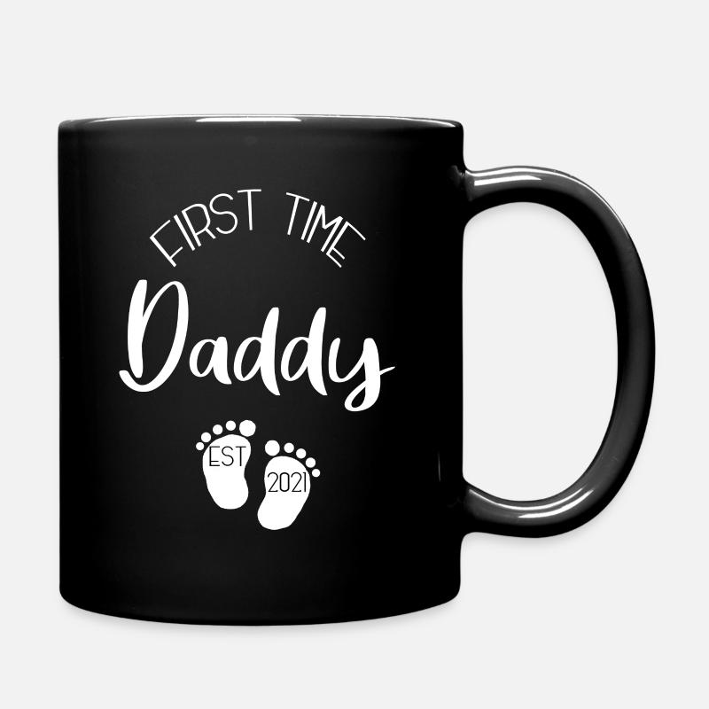 First time father in 2021 - Full Colour Mug - black