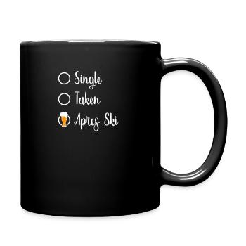 Lustiges Single Taken Apres Ski Party Skilehrer - Tasse einfarbig - Schwarz - Rechts
