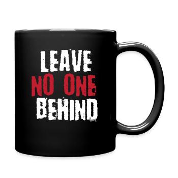 Zusammenhalt Geschenk Toleranz Empathie - Tasse einfarbig - Schwarz - Rechts