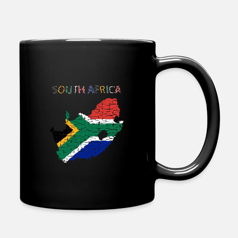 Südafrika - Kunstdesign - Tasse einfarbig - Schwarz