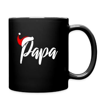 Weihnachten Papa Outfit - Tasse einfarbig - Schwarz - Rechts