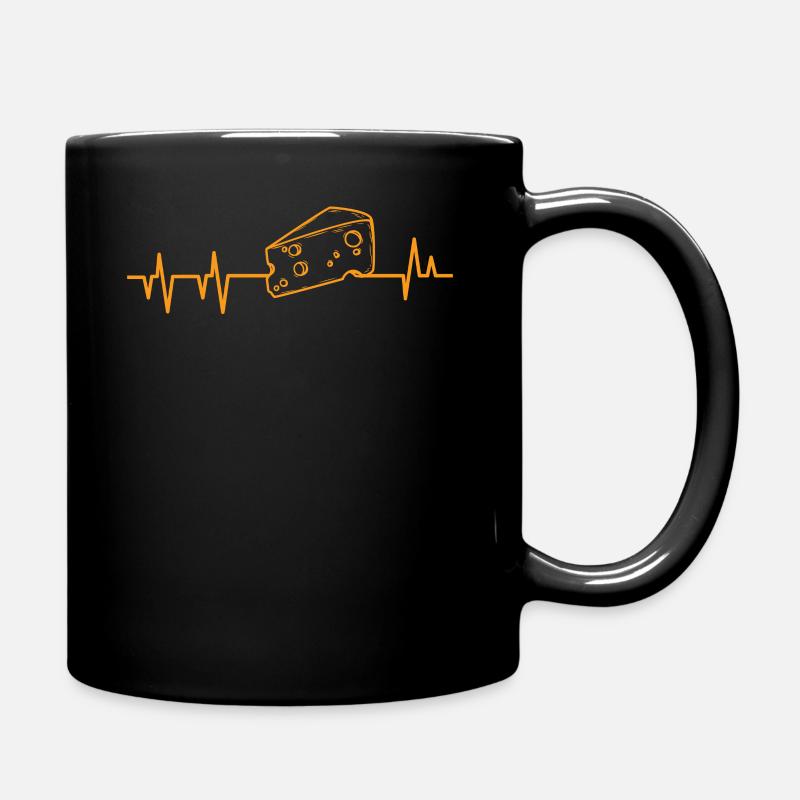 Käse - Tasse einfarbig - Schwarz