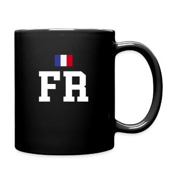 FR France flag flag - Full Colour Mug - black - Right